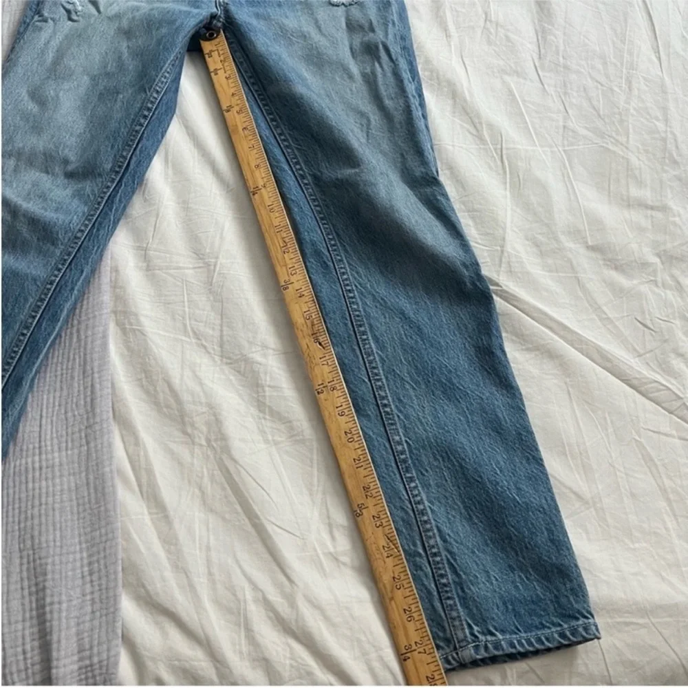 GRLFRND Kiara Mid-Rise Tomboy Jean in Domenico (blue) Size 24